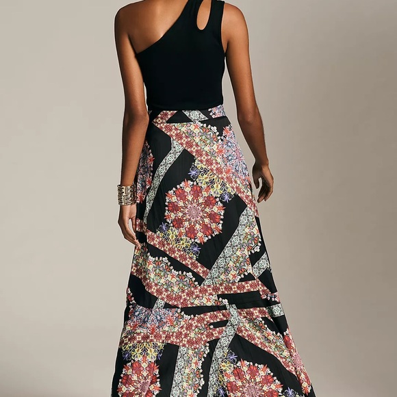 Maeve Ruffle Wrap Midi Skirt - Picture 4 of 6
